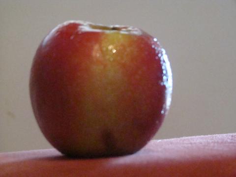 Picture of an apple from http://www.flickr.com/photos/lulugal_ry An apple